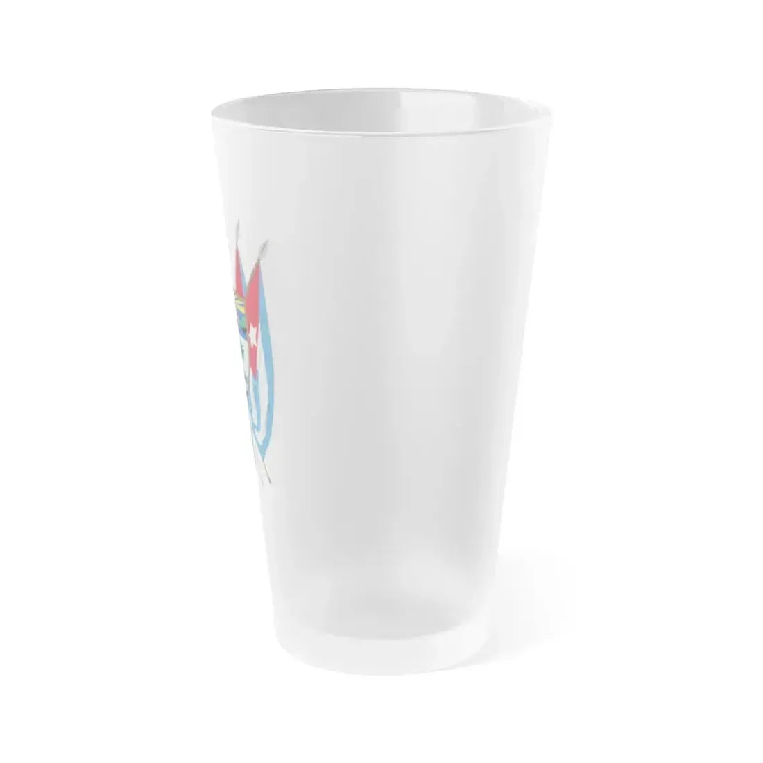Coat of arms of Cuba (19th century) - Frosted Pint Glass 16oz - Go Mug Yourself