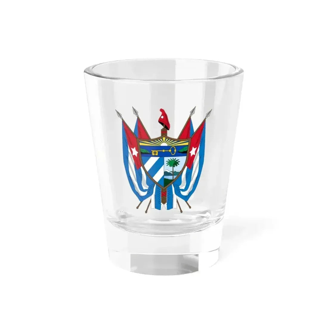 Coat of arms of Cuba (19th century) - Shot Glass 1.5oz 1.5oz - Go Mug Yourself