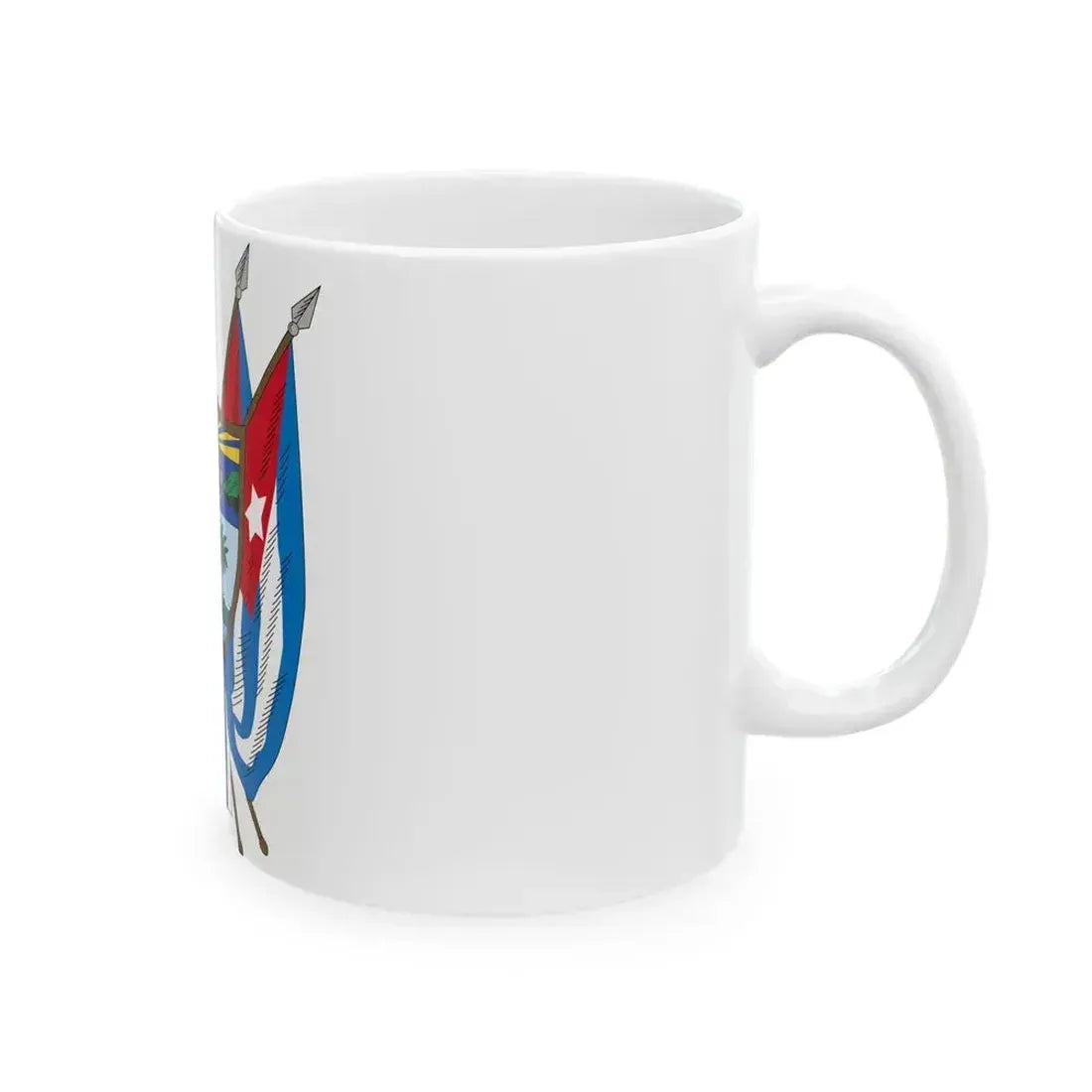 Coat of arms of Cuba (19th century) - White Coffee Mug - Go Mug Yourself