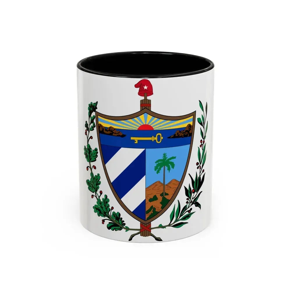 Coat of arms of Cuba - Accent Coffee Mug 11oz Black - Go Mug Yourself