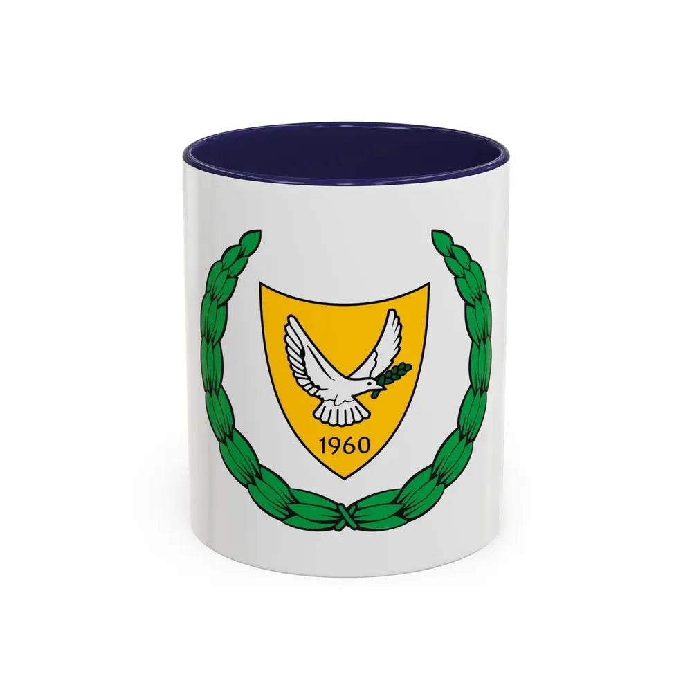 Coat of arms of Cyprus 2 - Accent Coffee Mug 11oz Navy - Go Mug Yourself