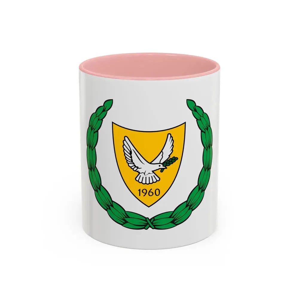 Coat of arms of Cyprus 2 - Accent Coffee Mug 11oz Pink - Go Mug Yourself