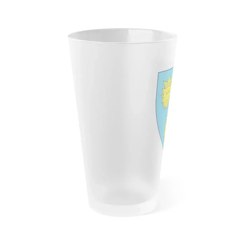 Coat of Arms of Dalmatia - Frosted Pint Glass 16oz - Go Mug Yourself