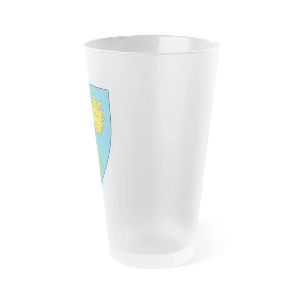 Coat of Arms of Dalmatia - Frosted Pint Glass 16oz - Go Mug Yourself