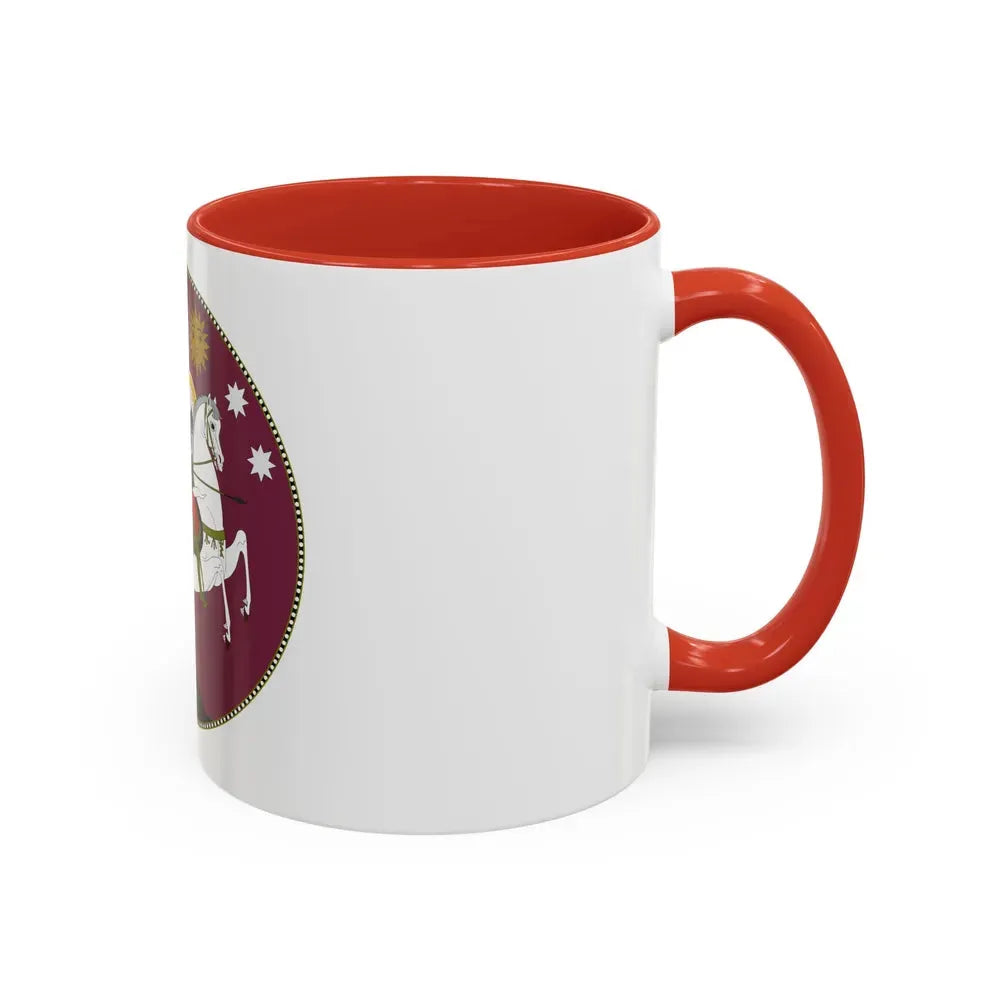 Coat of Arms of Democratic Republic of Georgia - Accent Coffee Mug - Go Mug Yourself