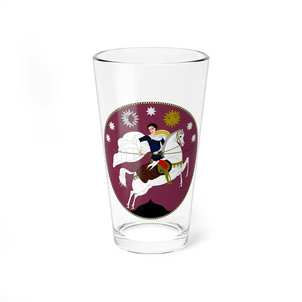 Coat of Arms of Democratic Republic of Georgia - Pint Glass 16oz 16oz - Go Mug Yourself