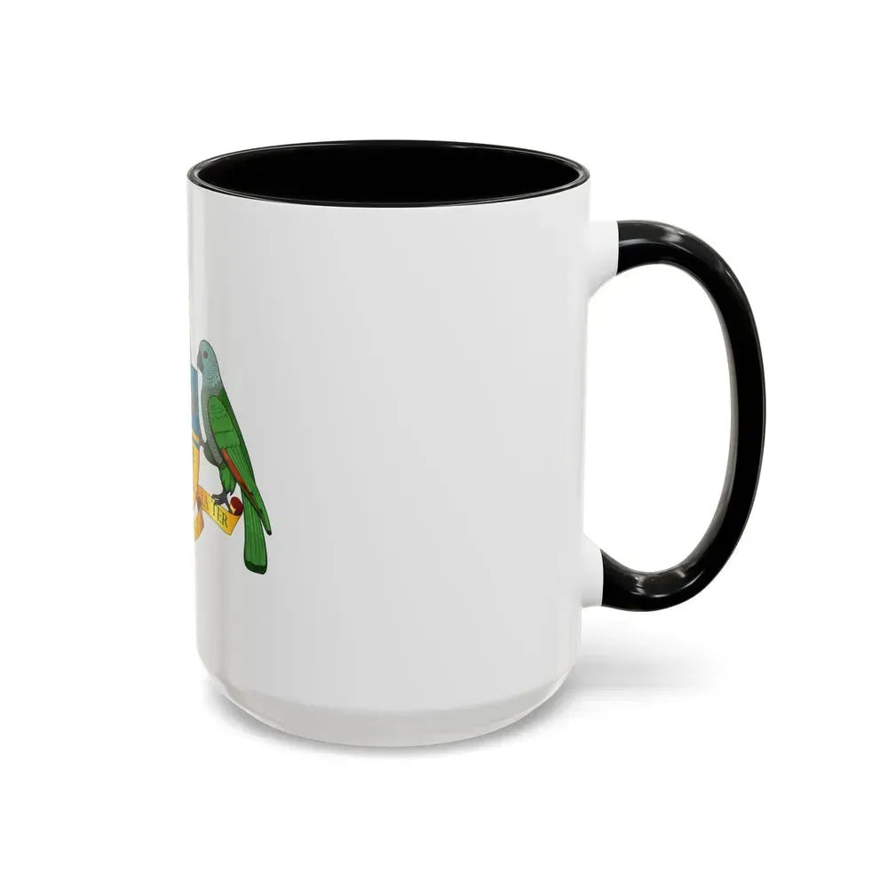Coat of arms of Dominica - Accent Coffee Mug - Go Mug Yourself
