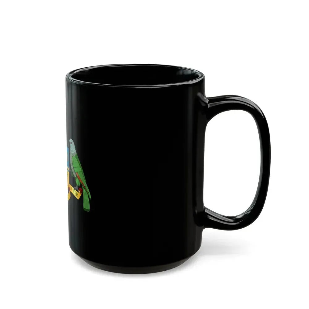 Coat of arms of Dominica - Black Coffee Mug - Go Mug Yourself