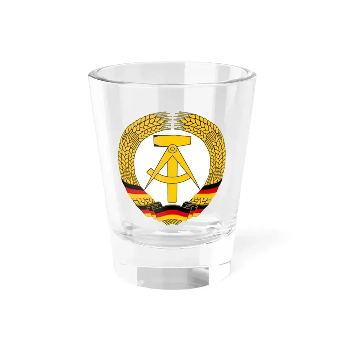 Coat of Arms of East Germany (1953-1955) - Shot Glass 1.5oz 1.5oz - Go Mug Yourself