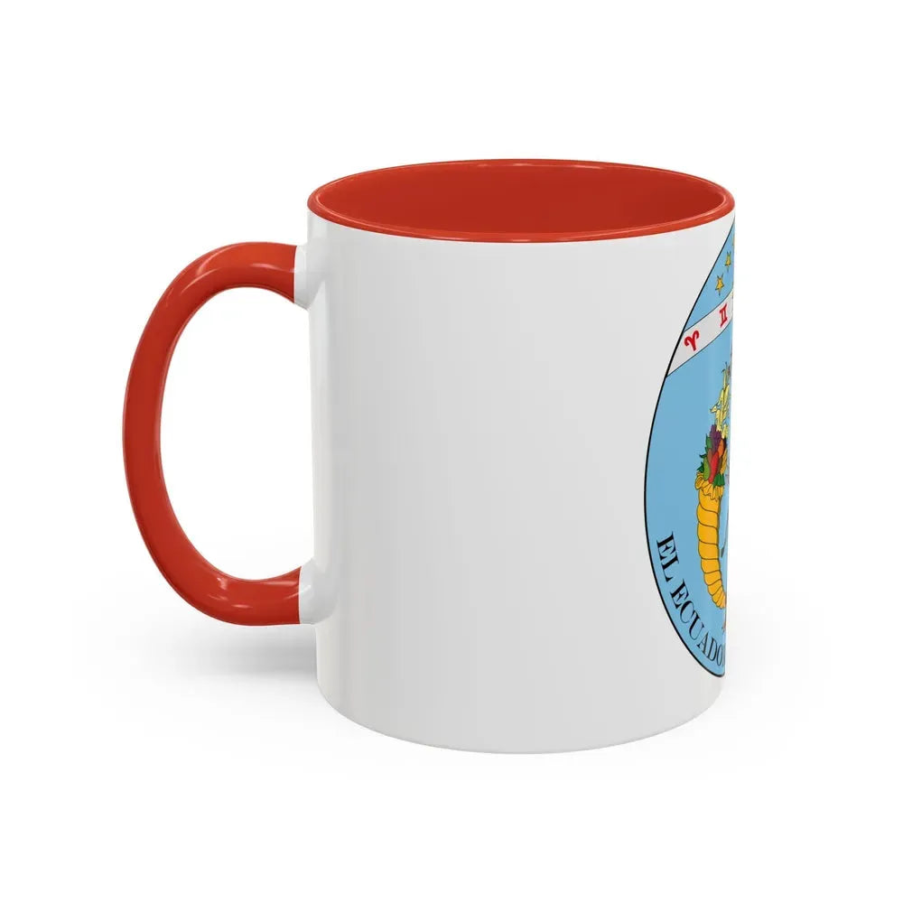 Coat of arms of Ecuador (1830) - Accent Coffee Mug - Go Mug Yourself