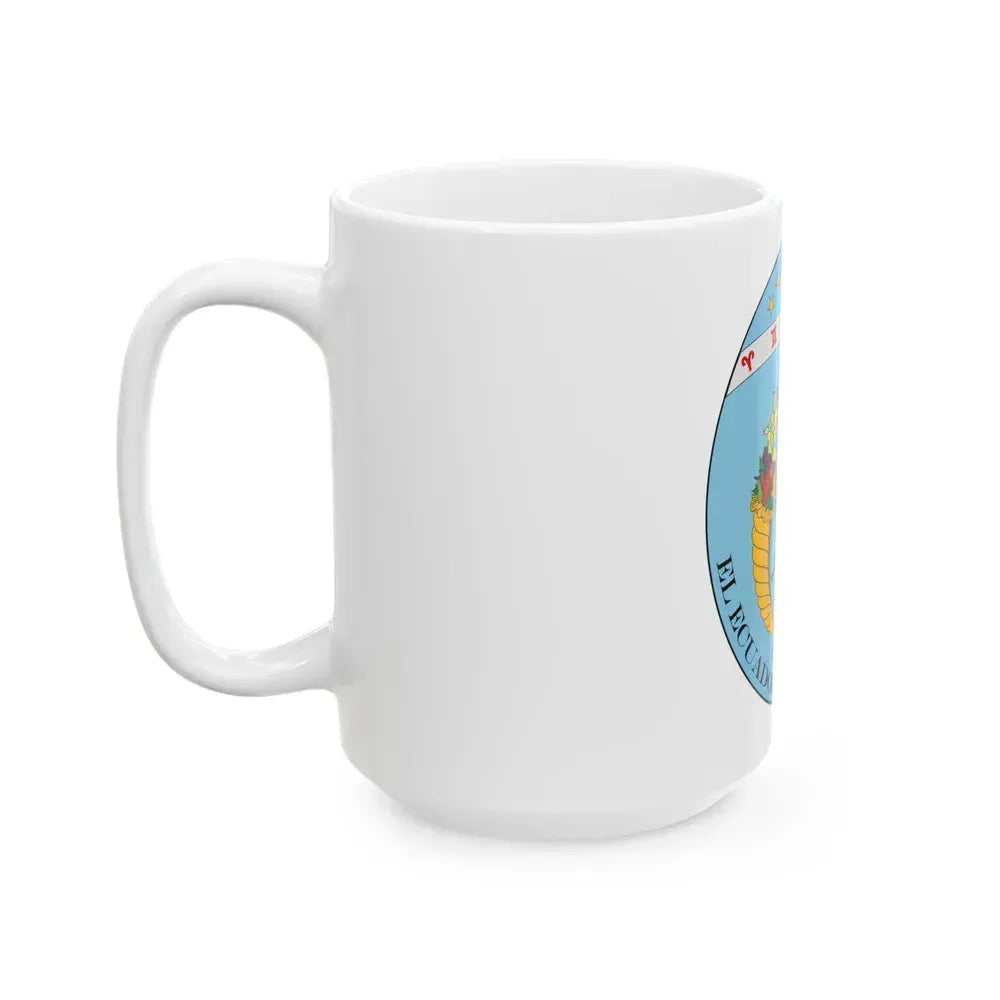 Coat of arms of Ecuador (1830) - White Coffee Mug - Go Mug Yourself
