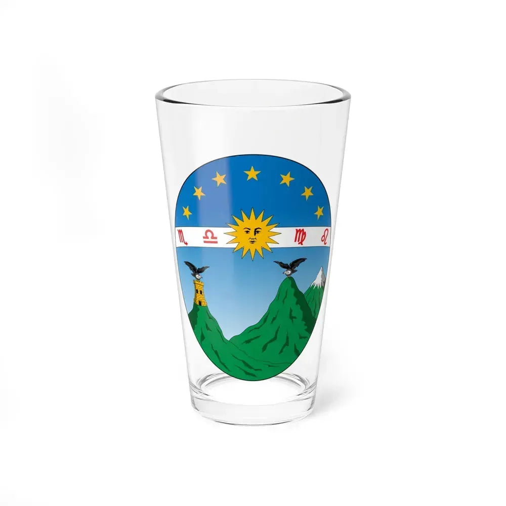 Coat of arms of Ecuador (1835) - Pint Glass 16oz 16oz - Go Mug Yourself