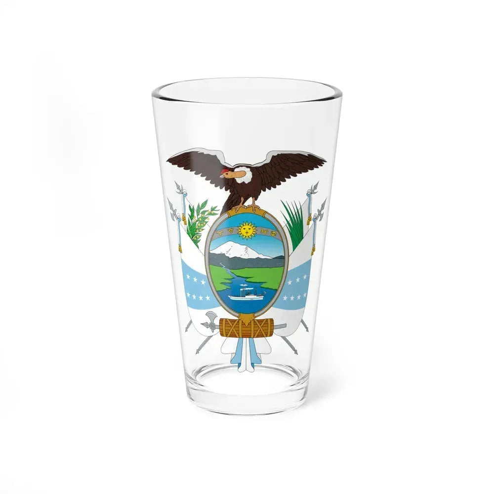 Coat of arms of Ecuador (1845) - Pint Glass 16oz 16oz - Go Mug Yourself