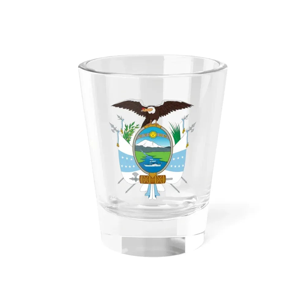 Coat of arms of Ecuador (1845) - Shot Glass 1.5oz 1.5oz - Go Mug Yourself
