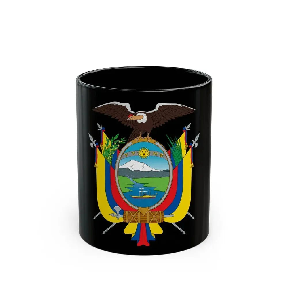 Coat of arms of Ecuador - Black Coffee Mug 11oz - Go Mug Yourself