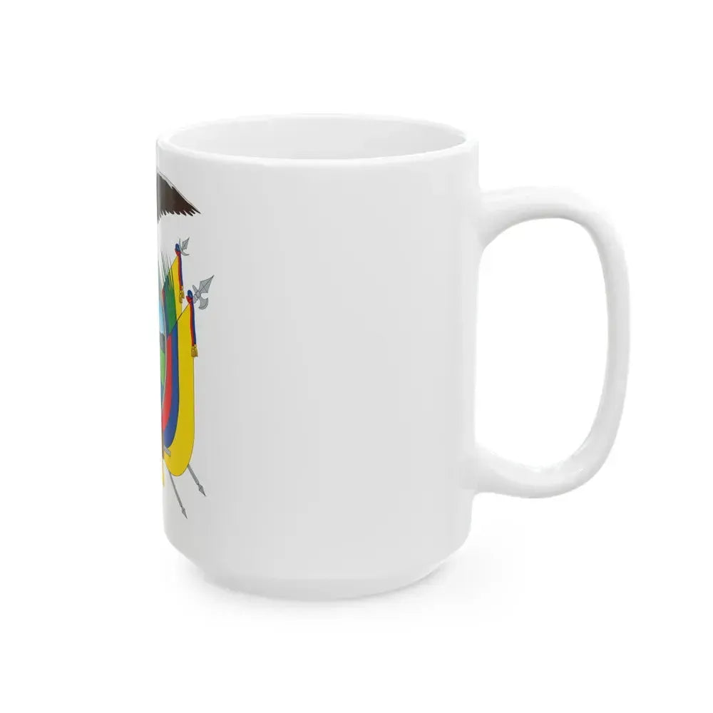 Coat of arms of Ecuador - White Coffee Mug - Go Mug Yourself