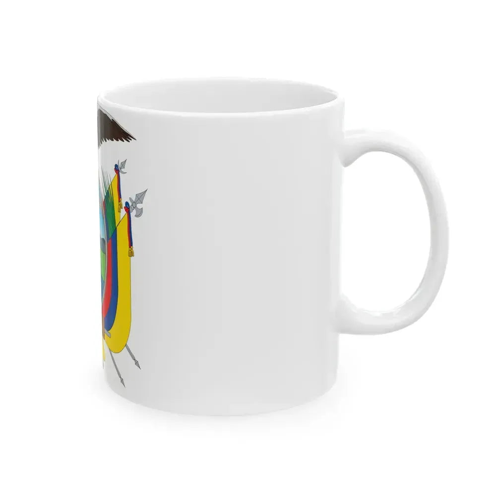 Coat of arms of Ecuador - White Coffee Mug - Go Mug Yourself