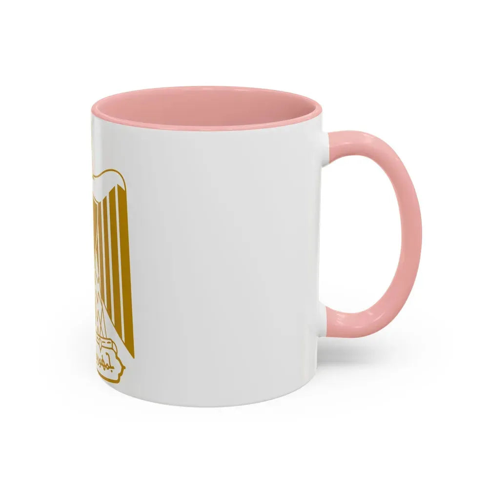 Coat of arms of Egypt (on flag) - Accent Coffee Mug - Go Mug Yourself