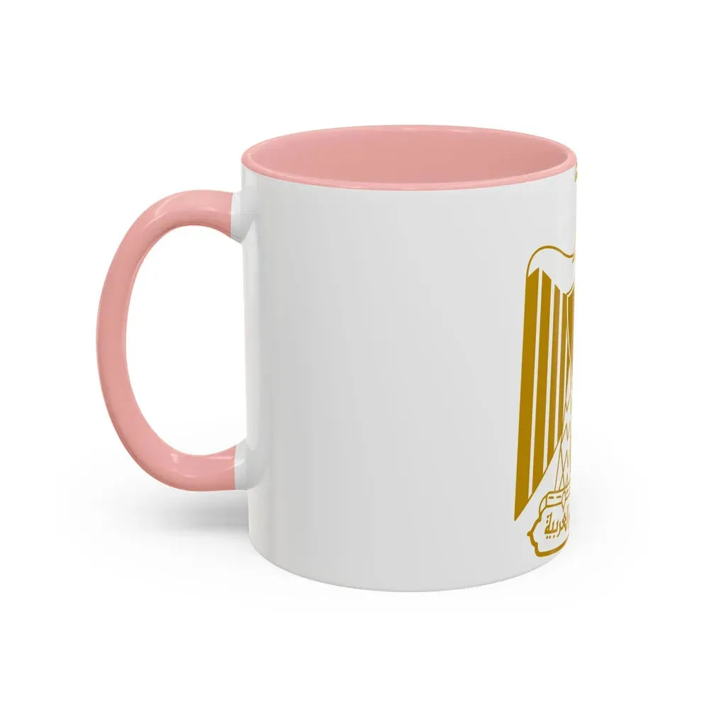 Coat of arms of Egypt (on flag) - Accent Coffee Mug - Go Mug Yourself