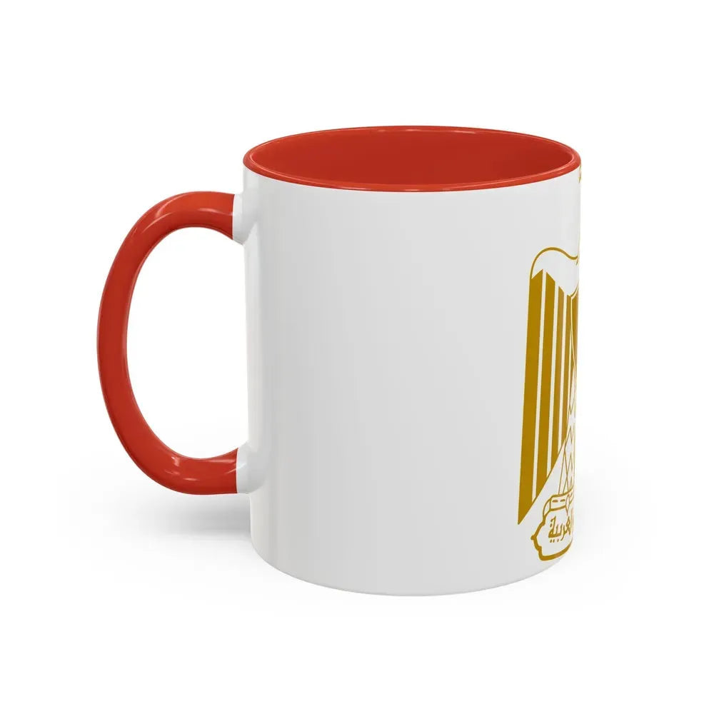 Coat of arms of Egypt (on flag) - Accent Coffee Mug - Go Mug Yourself