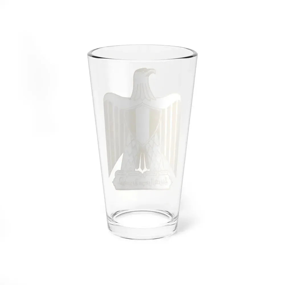 Coat of arms of Egypt (on flag) - Pint Glass 16oz - Go Mug Yourself