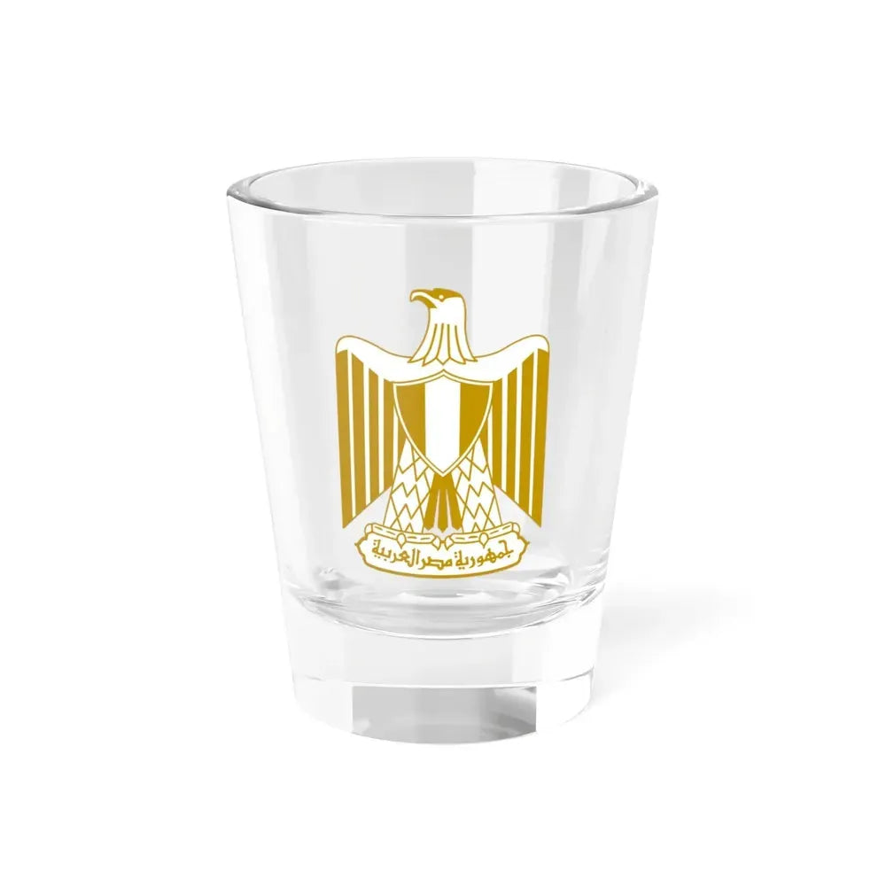 Coat of arms of Egypt (on flag) - Shot Glass 1.5oz 1.5oz - Go Mug Yourself