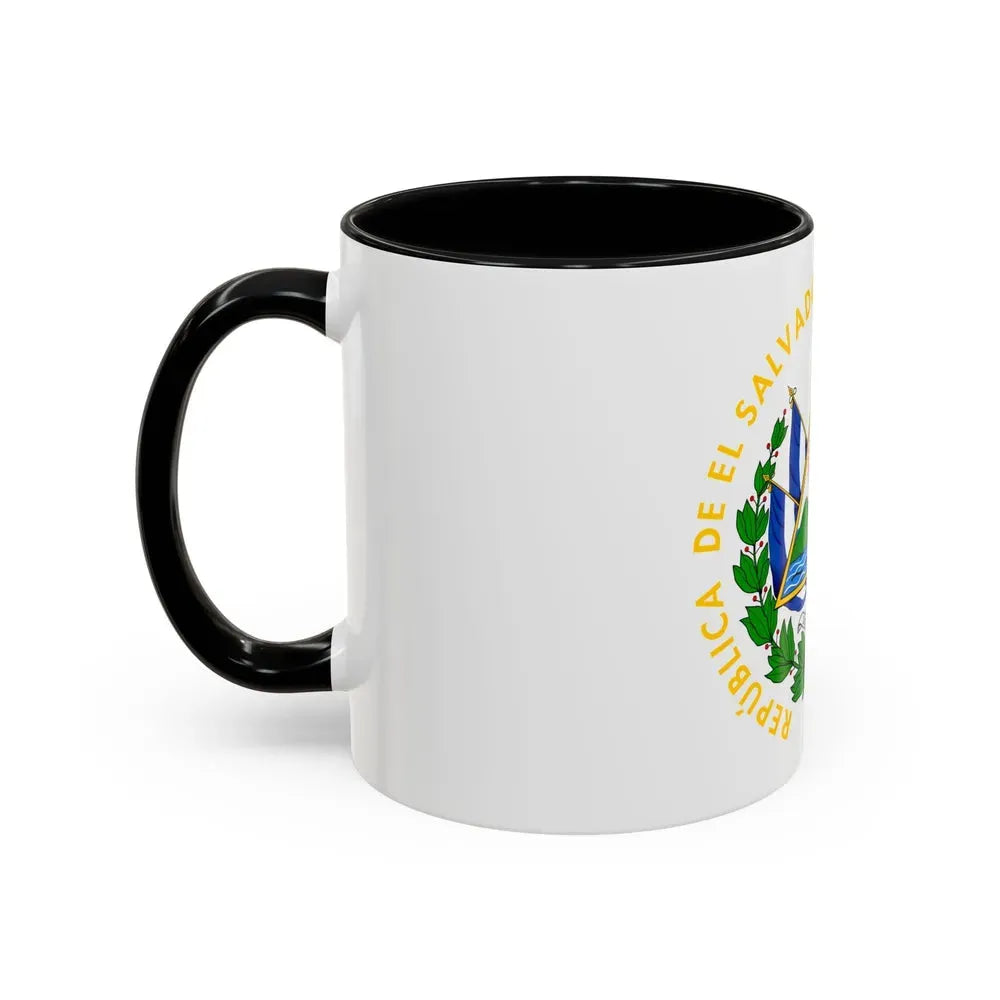 Coat of arms of El Salvador - Accent Coffee Mug - Go Mug Yourself