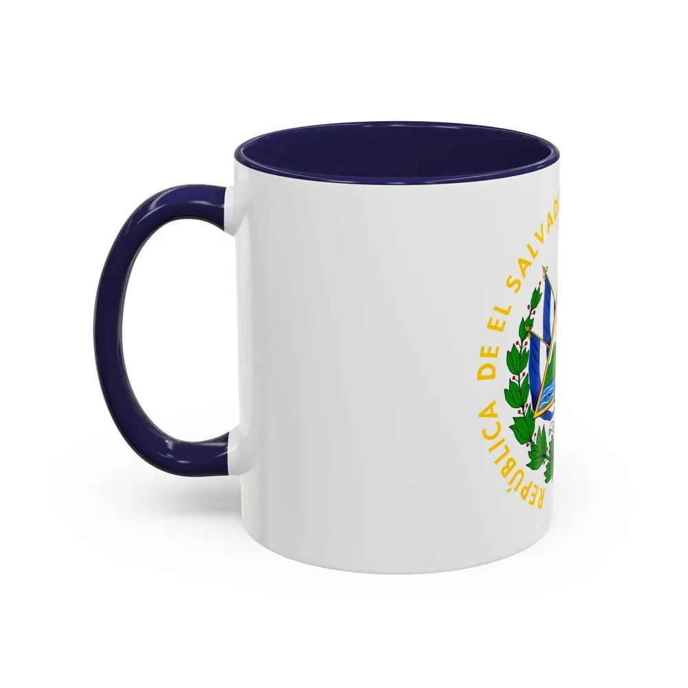 Coat of arms of El Salvador - Accent Coffee Mug - Go Mug Yourself