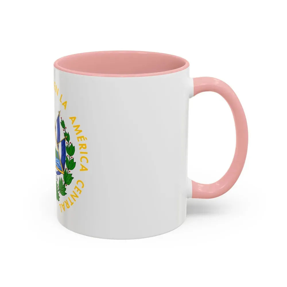 Coat of arms of El Salvador - Accent Coffee Mug - Go Mug Yourself