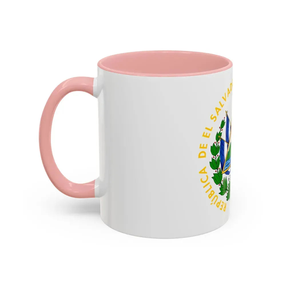 Coat of arms of El Salvador - Accent Coffee Mug - Go Mug Yourself