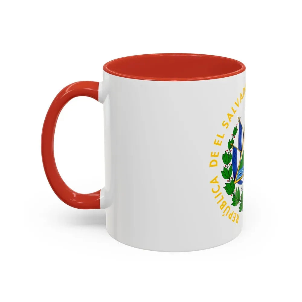 Coat of arms of El Salvador - Accent Coffee Mug - Go Mug Yourself