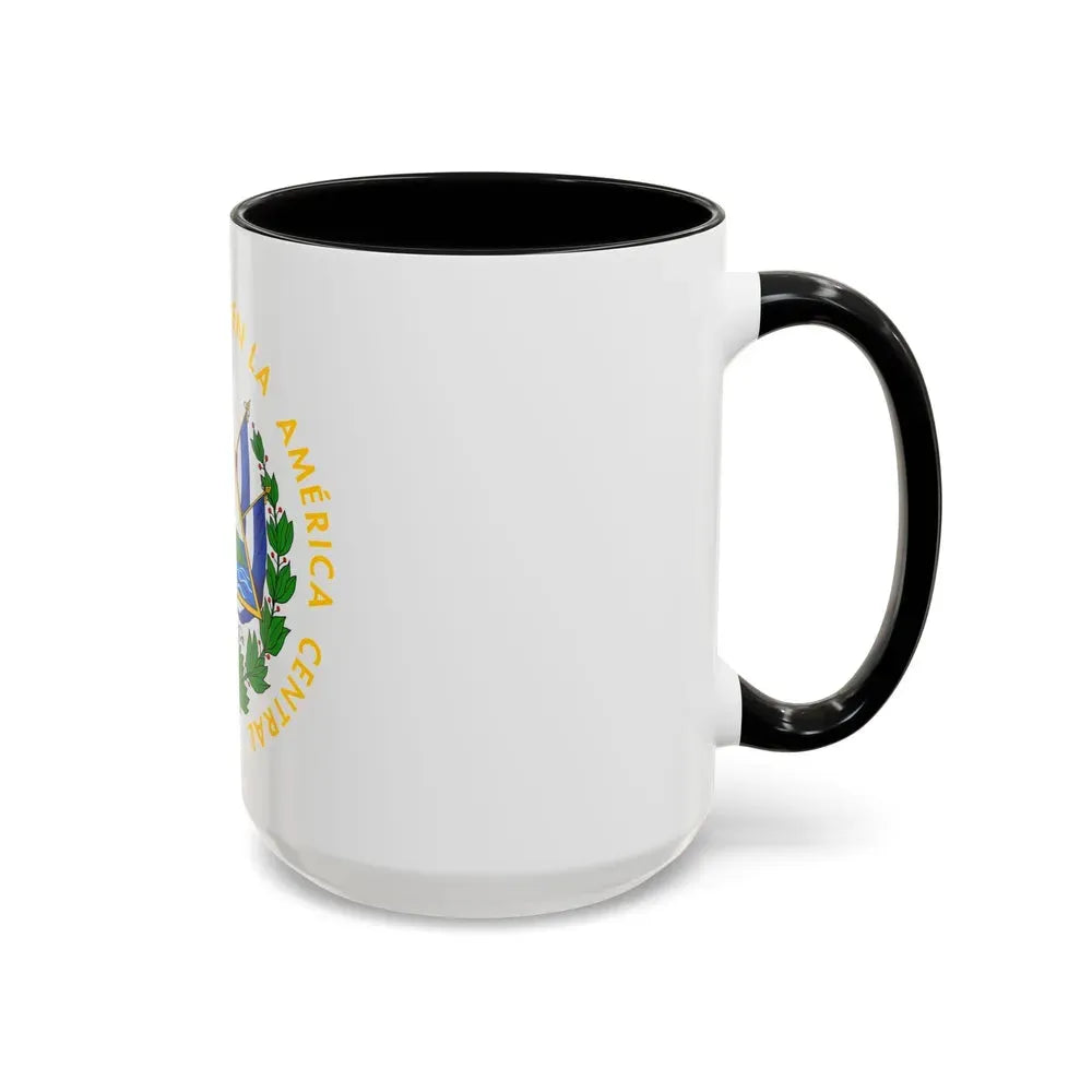 Coat of arms of El Salvador - Accent Coffee Mug - Go Mug Yourself