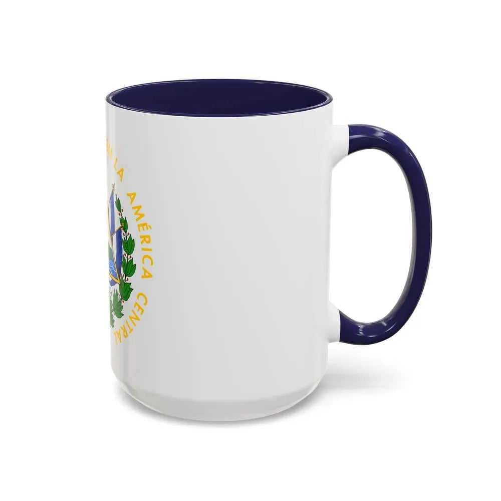 Coat of arms of El Salvador - Accent Coffee Mug - Go Mug Yourself