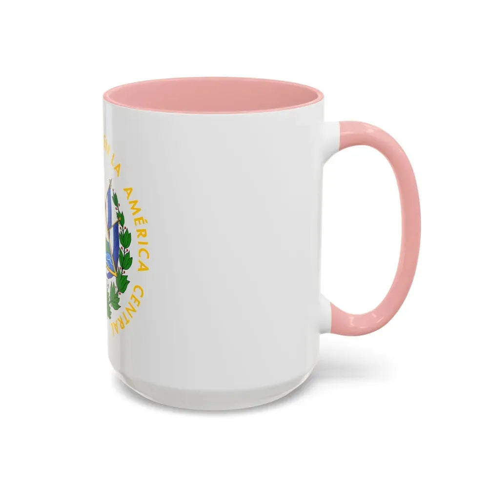 Coat of arms of El Salvador - Accent Coffee Mug - Go Mug Yourself
