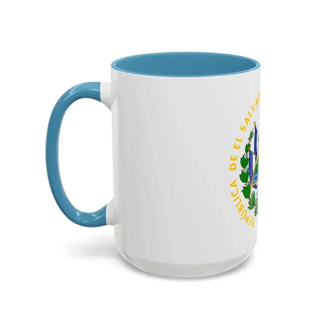 Coat of arms of El Salvador - Accent Coffee Mug - Go Mug Yourself