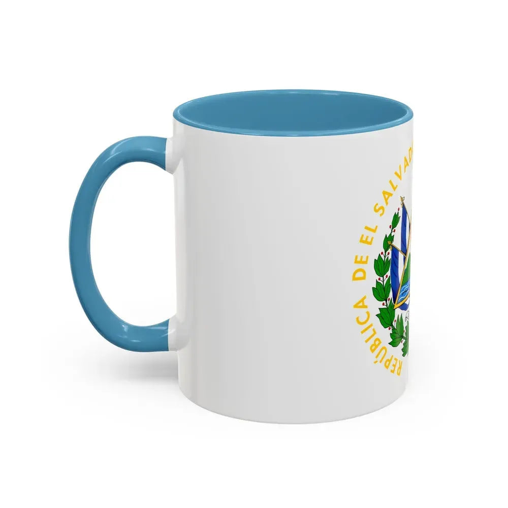 Coat of arms of El Salvador - Accent Coffee Mug - Go Mug Yourself
