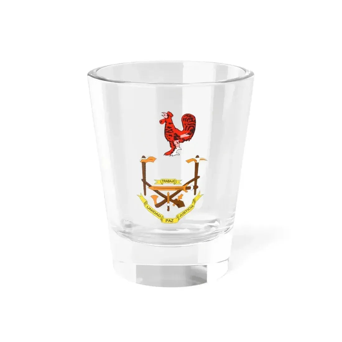 Coat of arms of Equatorial Guinea (1973-1979) - Shot Glass 1.5oz 1.5oz - Go Mug Yourself