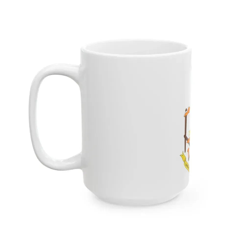 Coat of arms of Equatorial Guinea (1973-1979) - White Coffee Mug - Go Mug Yourself