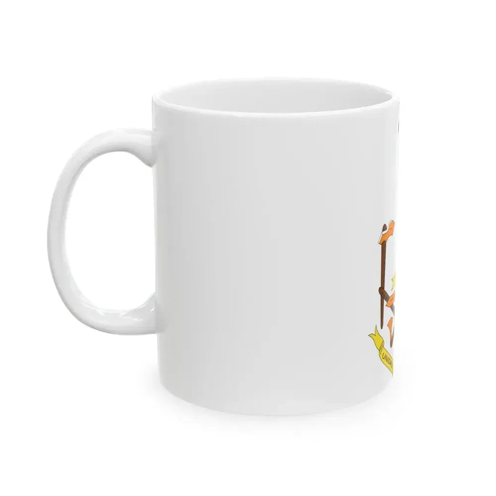 Coat of arms of Equatorial Guinea (1973-1979) - White Coffee Mug - Go Mug Yourself