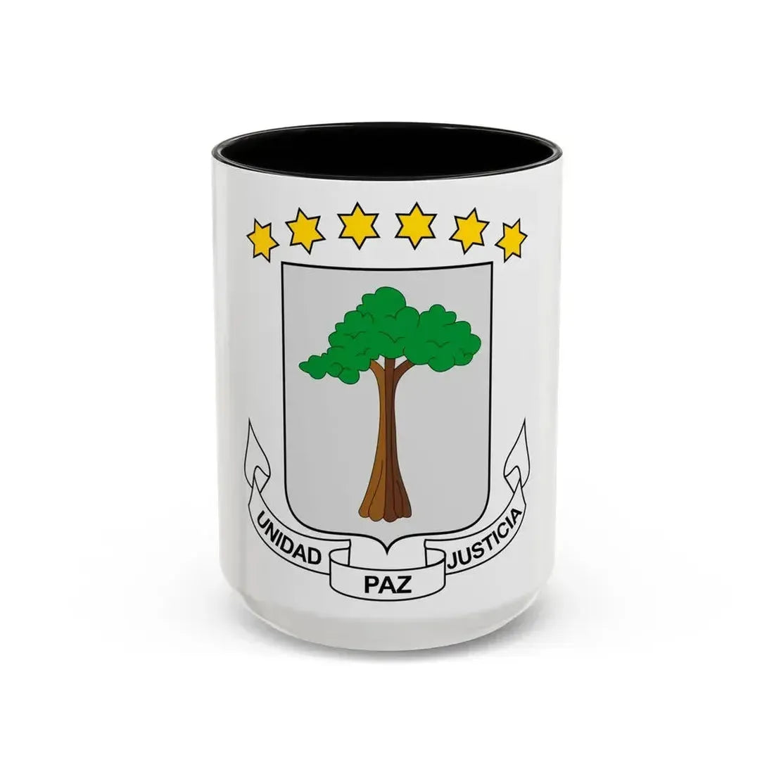 Coat of arms of Equatorial Guinea - Accent Coffee Mug 15oz Black - Go Mug Yourself