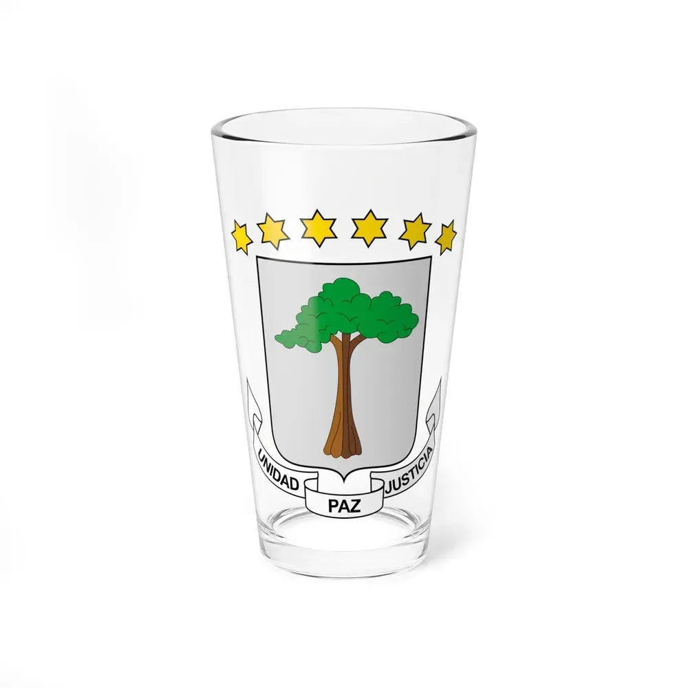 Coat of arms of Equatorial Guinea - Pint Glass 16oz 16oz - Go Mug Yourself