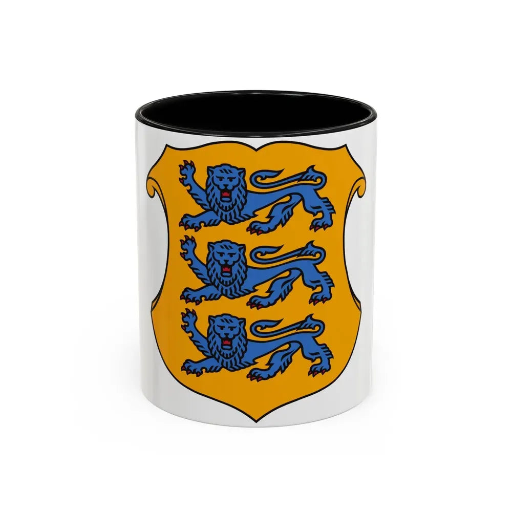 Coat of arms of Estonia 2 - Accent Coffee Mug 11oz Black - Go Mug Yourself