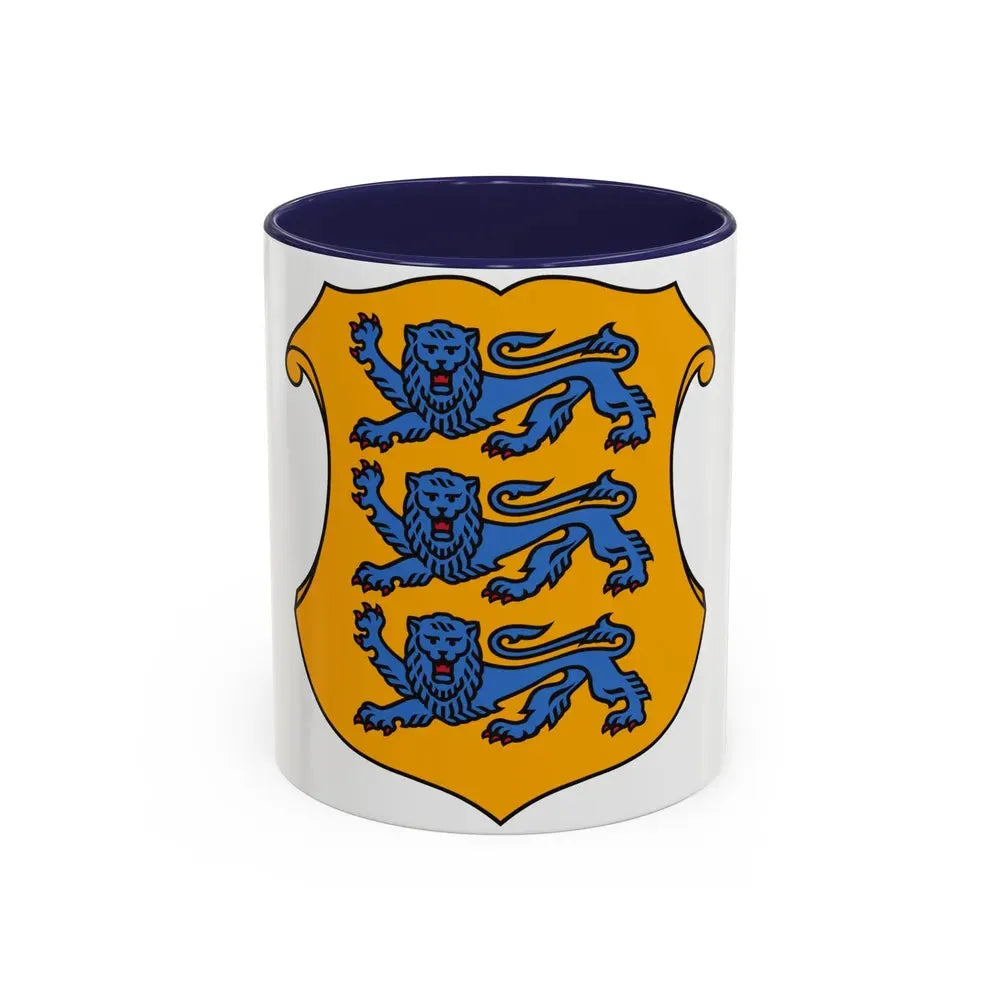 Coat of arms of Estonia 2 - Accent Coffee Mug 11oz Navy - Go Mug Yourself