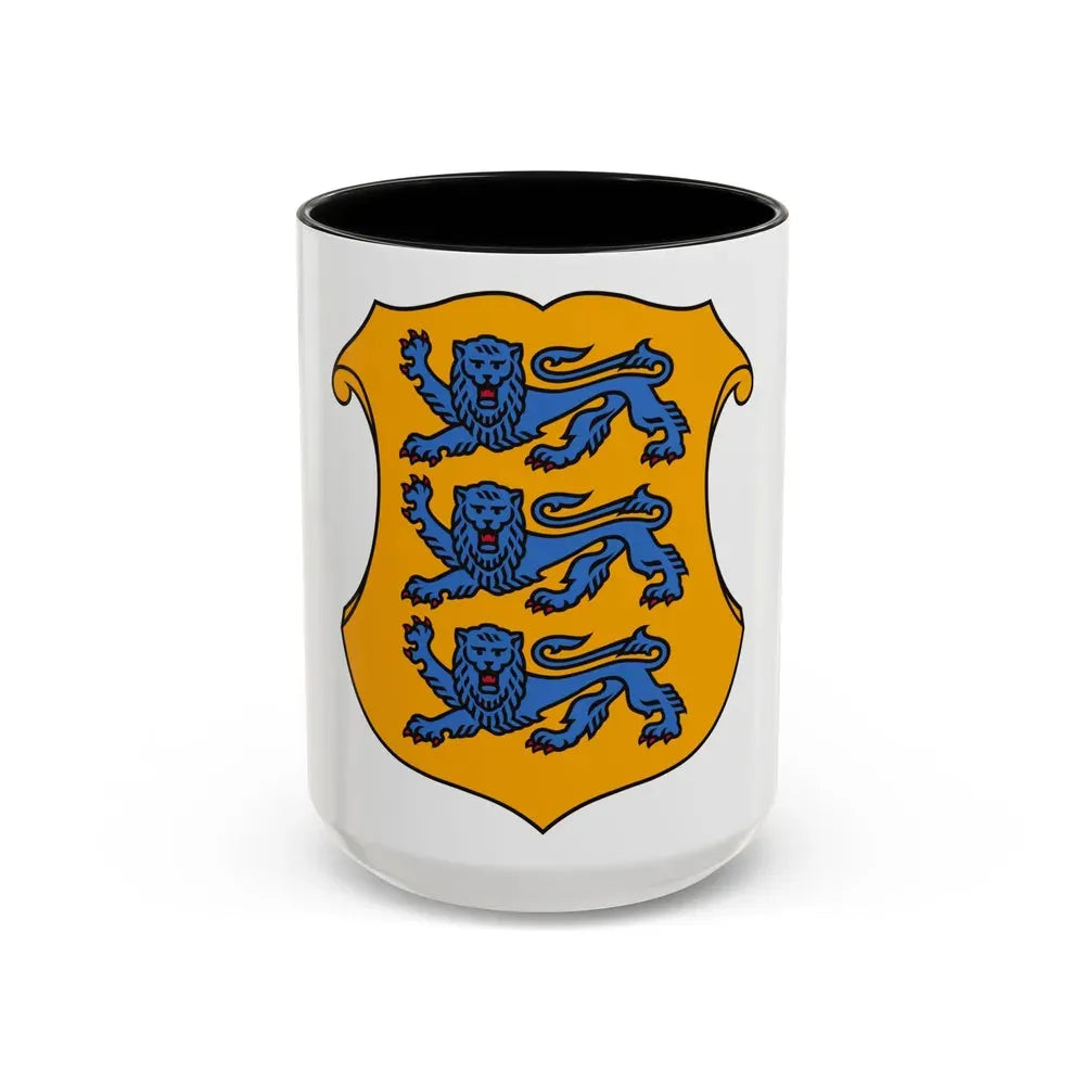 Coat of arms of Estonia 2 - Accent Coffee Mug 15oz Black - Go Mug Yourself