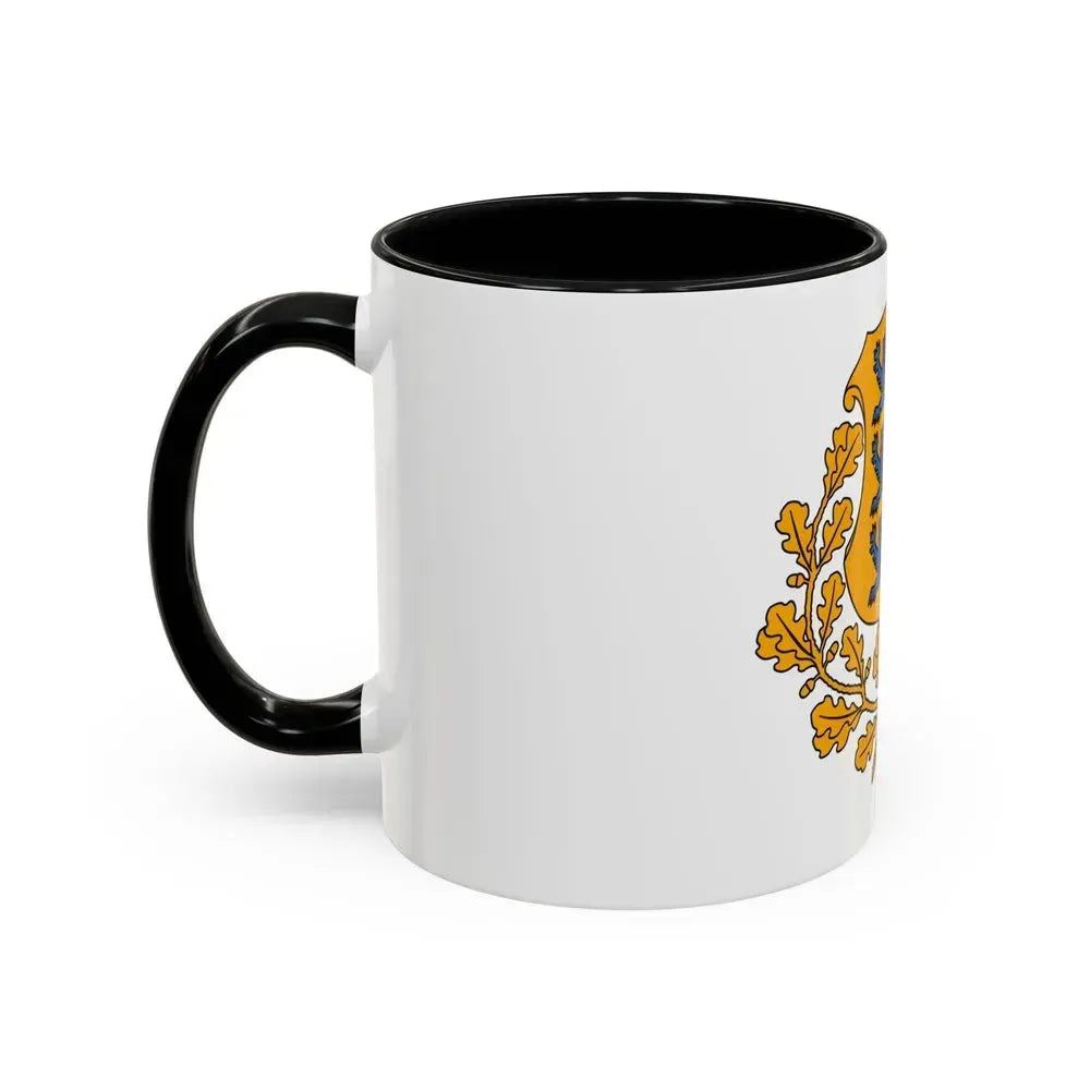 Coat of arms of Estonia - Accent Coffee Mug - Go Mug Yourself