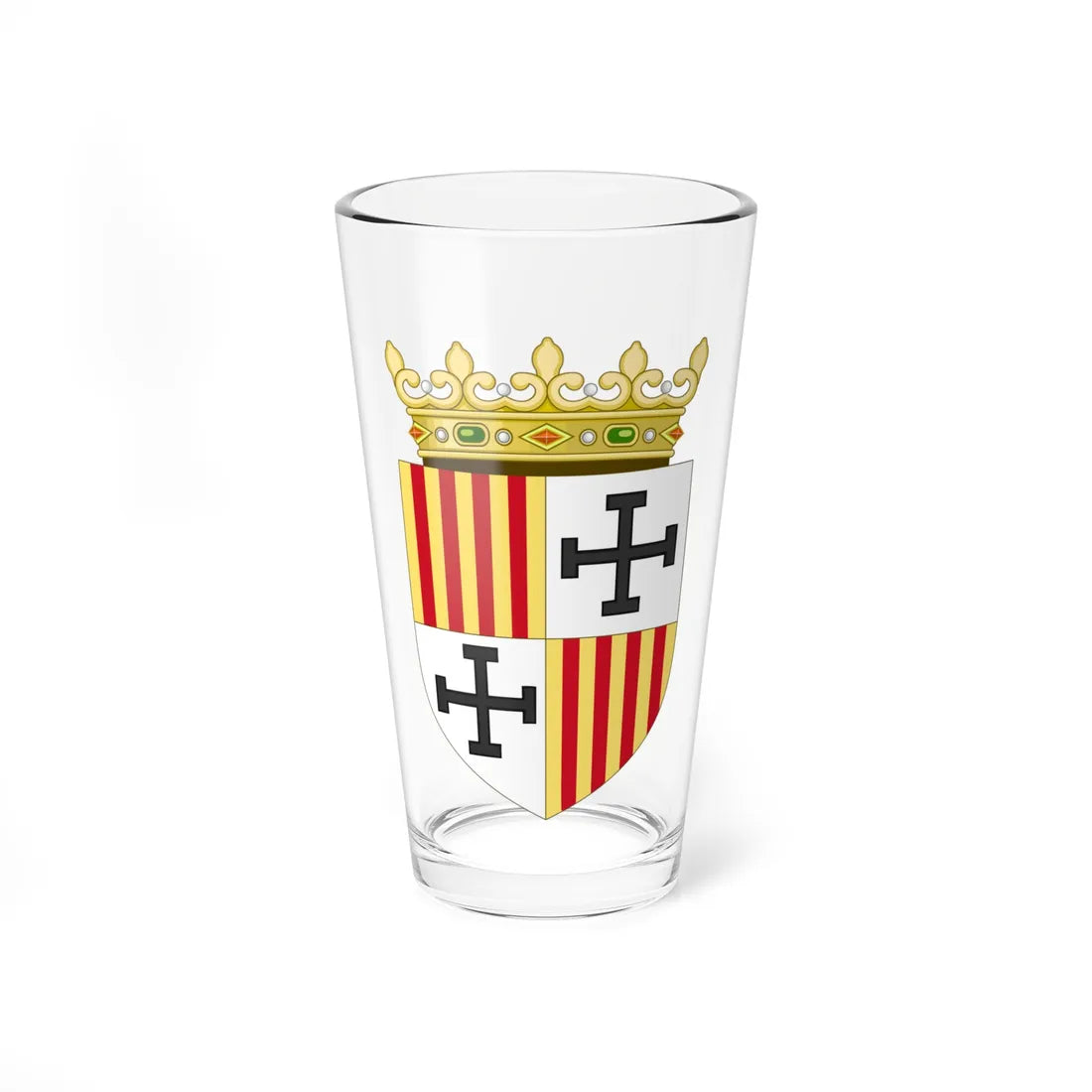 Coat of Arms of Ferdinand Duke of Calabria (Italy) (Coat of Arms) Pint Glass 16oz 16oz - Go Mug Yourself