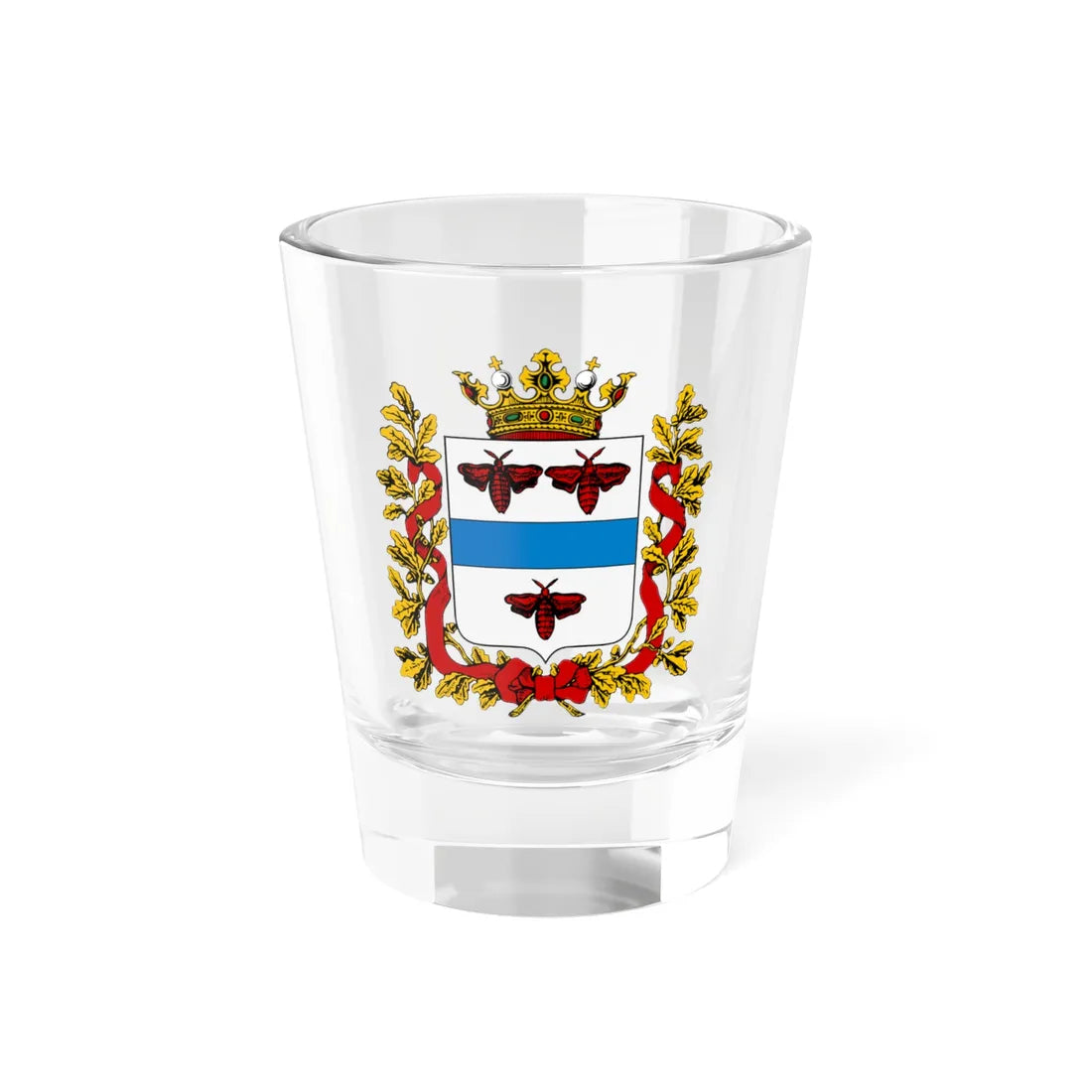 Coat of arms of Fergana Oblast 1890 (Russia) (Coat of Arms) Shot Glass 1.5oz - Go Mug Yourself