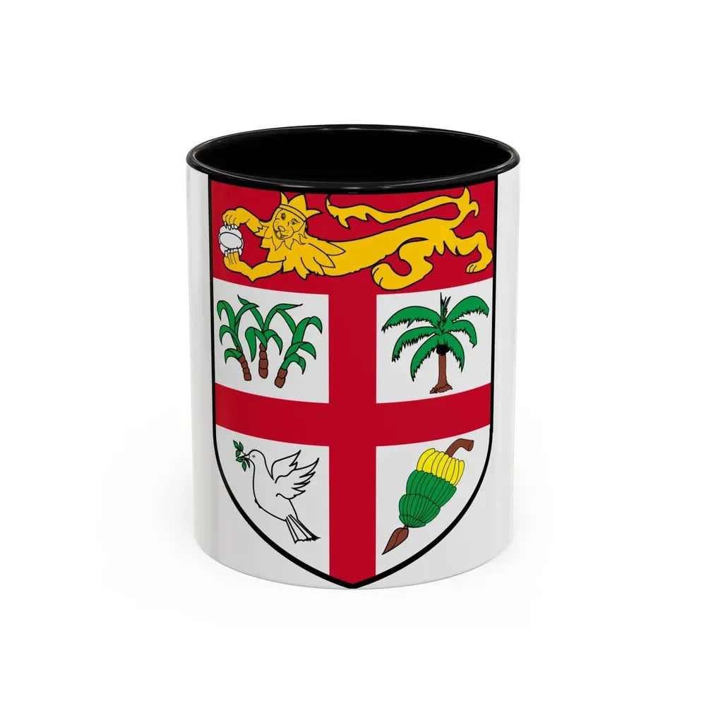 Coat of arms of Fiji 2 - Accent Coffee Mug 11oz Black - Go Mug Yourself