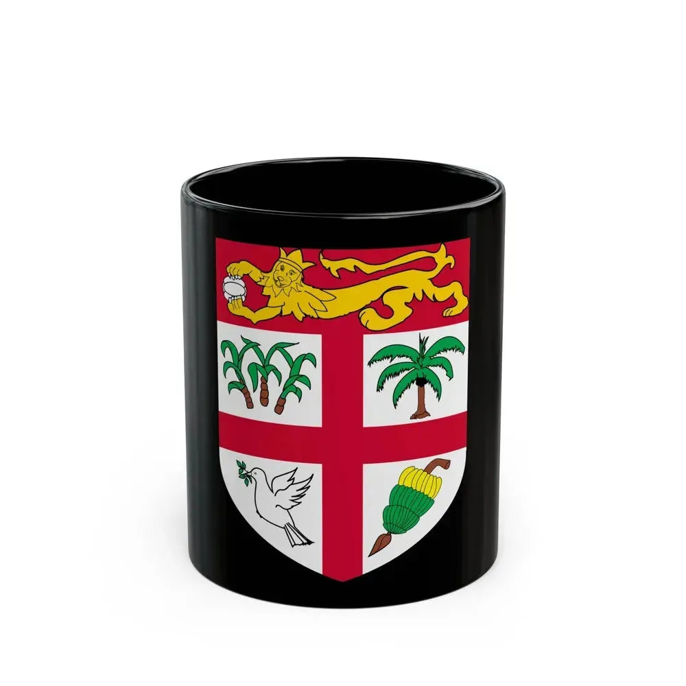 Coat of arms of Fiji 2 - Black Coffee Mug 11oz - Go Mug Yourself