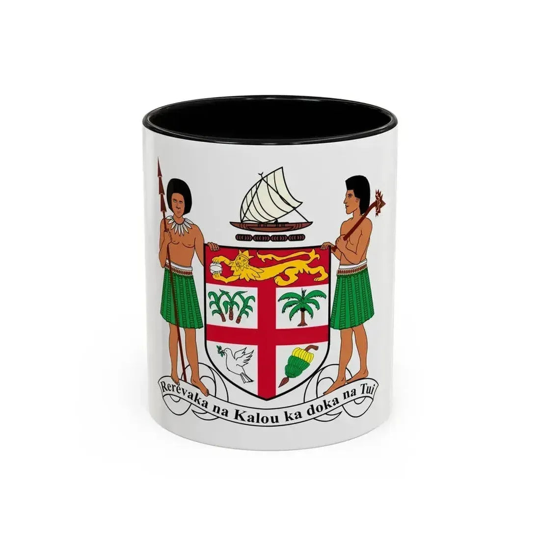 Coat of arms of Fiji - Accent Coffee Mug 11oz Black - Go Mug Yourself